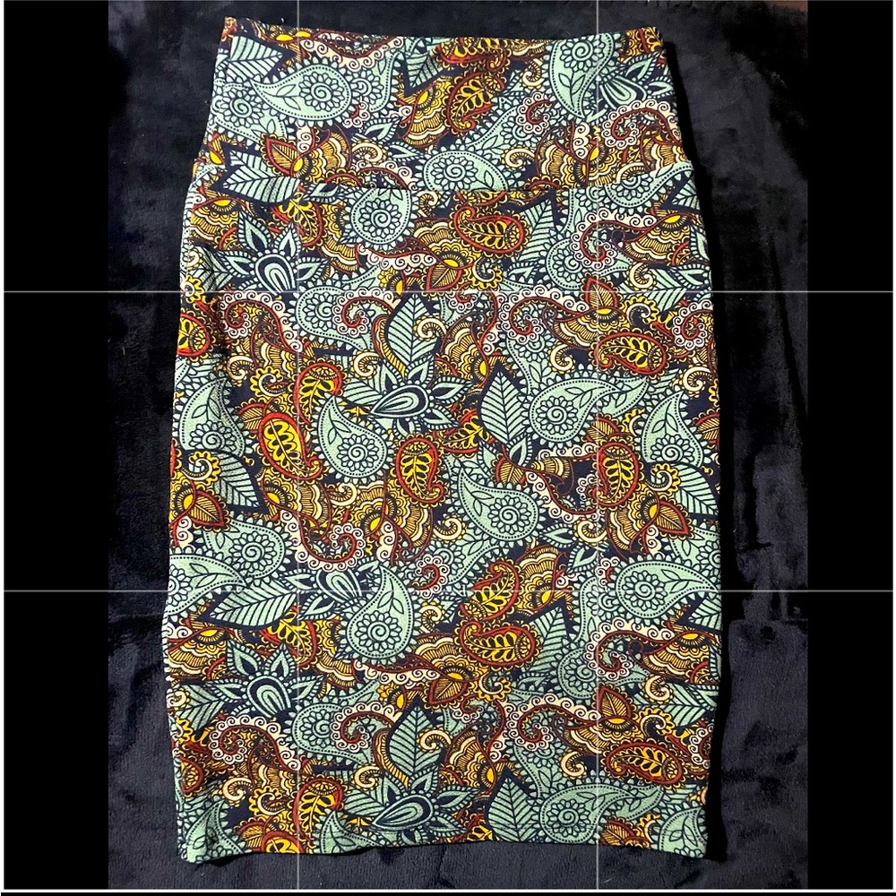 Bohemian Print Long Pencil Skirt